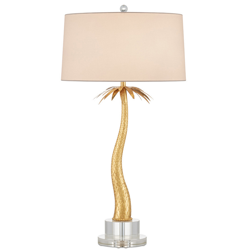Настольная лампа в виде пальмы Indoor Tropical Floor Lamp Золотой Прозрачный Настольная лампа в виде пальмы Indoor Tropical Floor Lamp Золотой Прозрачный в Рязани | Loft Concept
