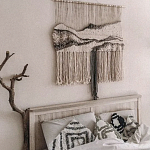 Панно Современный Гобелен ручная работа Туманное Утро варинант исполнения - 3 | Loft Concept в Рязани