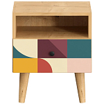 Прикроватная тумба с изображением на ящике Elise Nightstand варинант исполнения - 2 | Loft Concept в Рязани