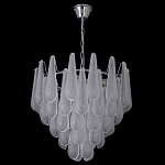 Люстра с подвесками из рифленного стекла в форме капель Textured Glass Chandelier варинант исполнения - 17 | Loft Concept в Рязани
