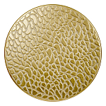 Журнальный столик с конусообразной основой и текстурной поверхностью золотого цвет Ethnic Metal варинант исполнения - 1 | Loft Concept в Рязани