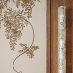 Обои с вышивкой ручной работы Deco Wisteria ﻿Midas colourway on Liso Pearl wool sateen варинант исполнения - 5 | Loft Concept в Рязани