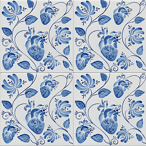 Плитка с узором Сердце