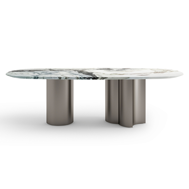 Стол обеденный мраморный с колоннами Marble Column Table  в Рязани | Loft Concept 