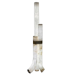 Торшер геометрический с тремя мраморными плафонами Marble Tripod варинант исполнения - 1 | Loft Concept в Рязани