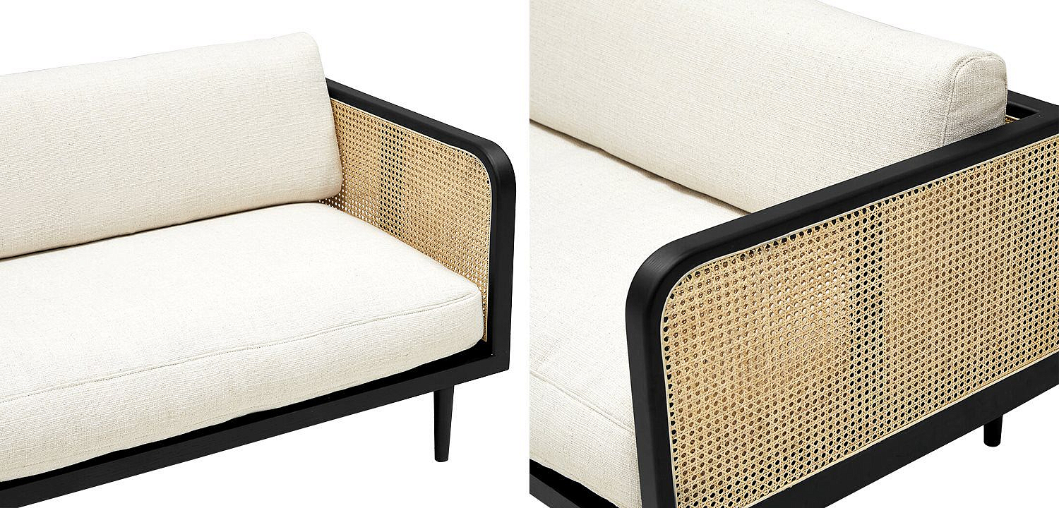 Диван Rattan Decor Sofa and Black Диван Rattan Decor Sofa and Black - Loft-Concept в Рязани