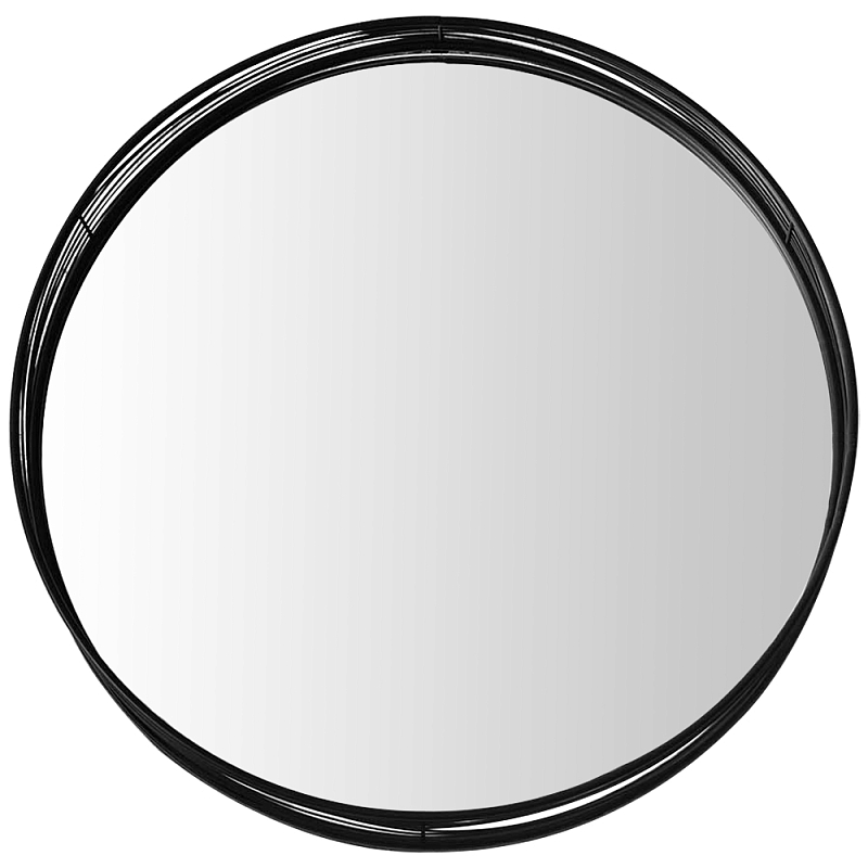 Круглое настенное зеркало Mireio Mirror Черный Круглое настенное зеркало Mireio Mirror Черный в Рязани | Loft Concept