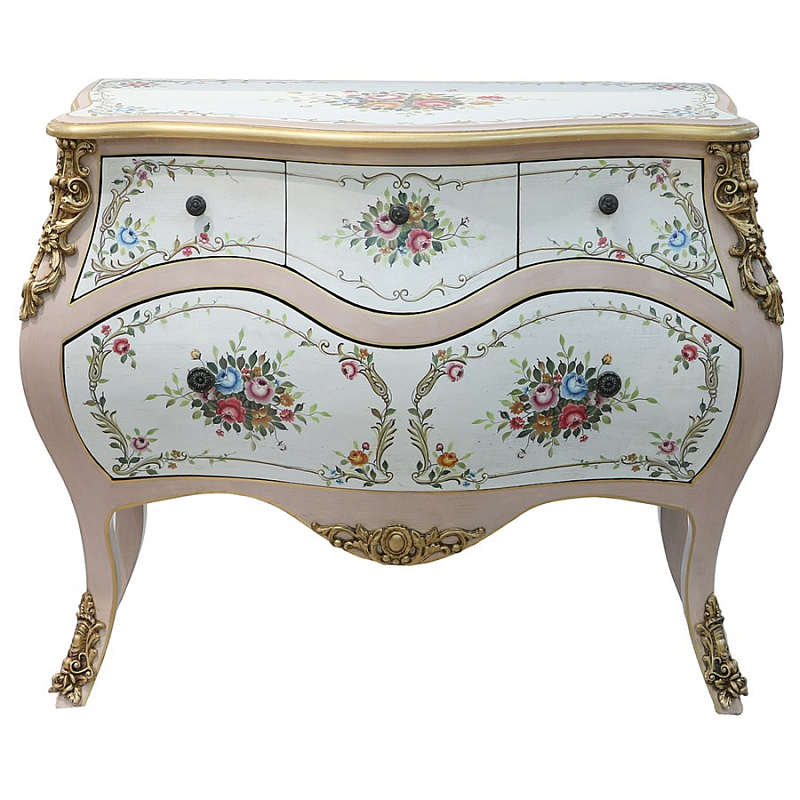 Комод Rococo Reminder Белый Золотой в Рязани | Loft Concept 