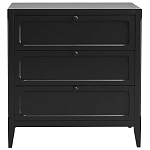 Комод с 3-мя ящиками черный Silva Black Chest of Drawers варинант исполнения - 2 | Loft Concept в Рязани