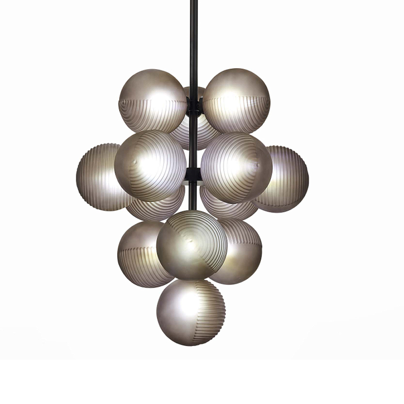 Люстра в форме виноградой грозди Inflorescence Дымчатый (Smoke) Черный в Рязани | Loft Concept 