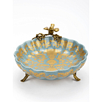 Блюдо фарфоровое Птица на ветке Flora варинант исполнения - 3 | Loft Concept в Рязани