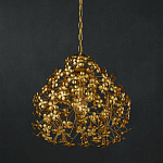 Подвесной светильник золотой с декором в виде лепестков клевера Hanging Clover варинант исполнения - 3 | Loft Concept в Рязани