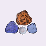 Сет из 4-х тарелок «SAPPHIRE» варинант исполнения - 2 | Loft Concept в Рязани