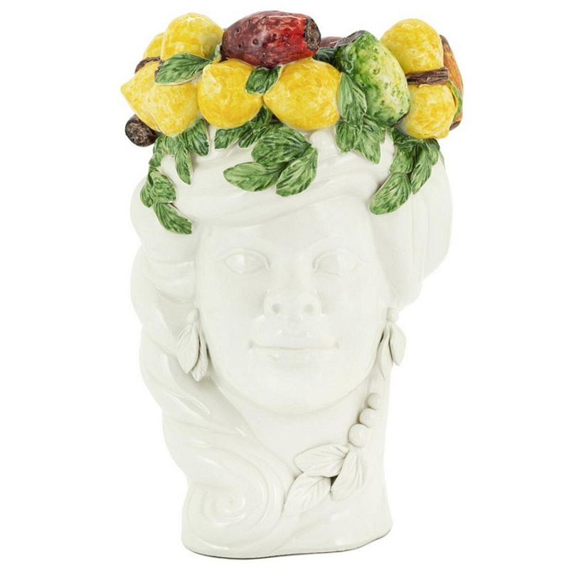 Ваза No Face Head Vase Lady Белый Желтый Зеленый Ваза No Face Head Vase Lady Белый Желтый Зеленый в Рязани | Loft Concept
