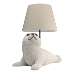 Настольная лампа в детскую Белый морской котик варинант исполнения - 2 | Loft Concept в Рязани