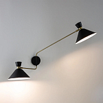 Бра с 2-мя поворотными плафонами Davy Duo Wall Lamp варинант исполнения - 6 | Loft Concept в Рязани