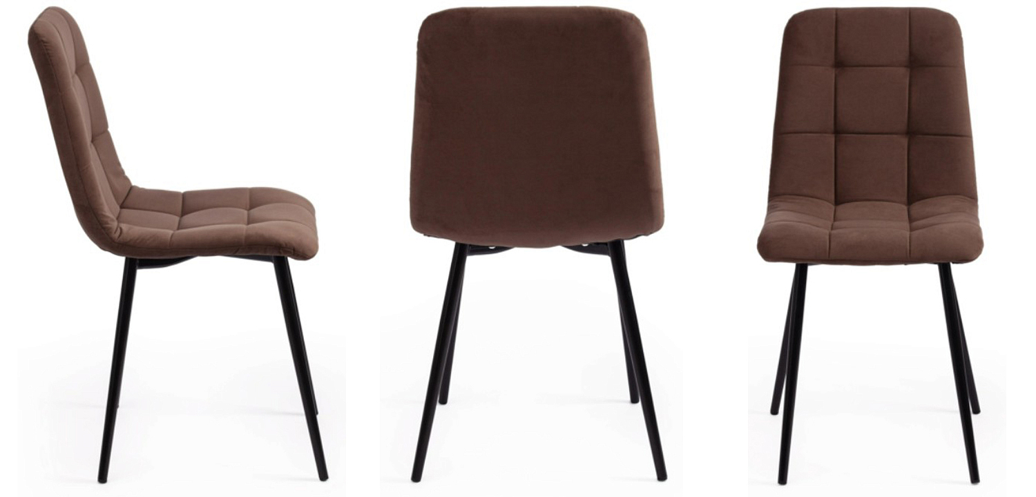 Стул Nancy Velour Brown Chair Стул Nancy Velour Brown Chair - Loft-Concept в Рязани