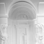 Встраиваемый в стену гипсовый светильник под покраску с колоннами и арками в античном стиле Antiquity Athena варинант исполнения - 10 | Loft Concept в Рязани