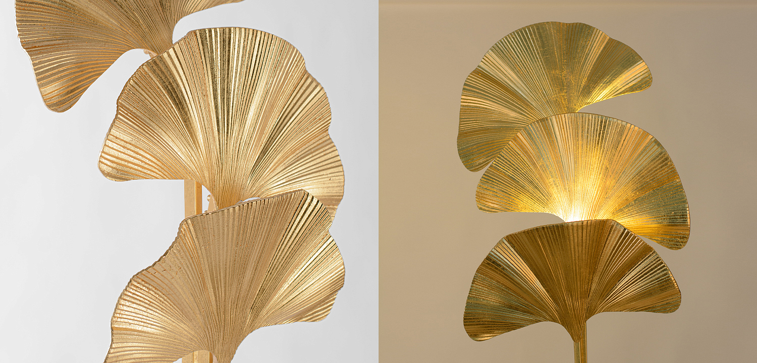 Торшер Palmas Gold Floor Lamp Торшер Palmas Gold Floor Lamp - Loft-Concept в Рязани