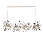 Люстра подвесная из четырех частей с металлическими круглыми элементами Terzani Argent варинант исполнения - 4 | Loft Concept в Рязани