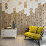 Гипсовая 3D панель с принтографией PM-47 варинант исполнения - 2 | Loft Concept в Рязани