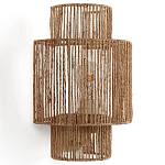 Бра с плетенным из джута плафоном Jutti H30 см варинант исполнения - 1 | Loft Concept в Рязани