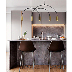 Линейный светильник с дугообразным каркасом Daviau Linear Arch Light 5 варинант исполнения - 2 | Loft Concept в Рязани