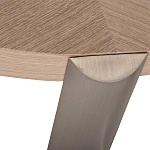 Столик журнальный с низкой круглой столешницей Wood Grain варинант исполнения - 2 | Loft Concept в Рязани