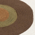 Ковер круглый из хлопка с контрастным узором Bullseye 150 варинант исполнения - 3 | Loft Concept в Рязани