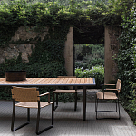 Дизайнерский стул с каркасом из металла с плетеными сиденьем и спинкой GREEN POINT Chair варинант исполнения - 9 | Loft Concept в Рязани