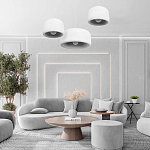 Подвесной светильник с круглым рельефным абажуром Sergey Makhno варинант исполнения - 6 | Loft Concept в Рязани