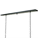 Люстра прямоугольная с 4-мя прозрачными цилиндрическими плафонами  Stamped Cylinders варинант исполнения - 2 | Loft Concept в Рязани