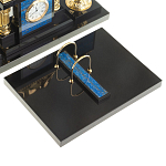 Настольный письменный набор из лазурита с декором в виде льва Golden Lion варинант исполнения - 3 | Loft Concept в Рязани