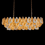 Люстра овальная с многослойными белыми и прозрачными подвесками Character Chandelier варинант исполнения - 2 | Loft Concept в Рязани