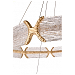 Люстра кольцевая с текстурным природным рисунком IceFlame варинант исполнения - 4 | Loft Concept в Рязани