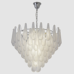 Люстра с подвесками из рифленного стекла в форме капель Textured Glass Chandelier варинант исполнения - 11 | Loft Concept в Рязани