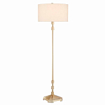 Торшер с абажуром в форме цилиндра на золотистом каркасе Floor lamp Amanda варинант исполнения - 2 | Loft Concept в Рязани