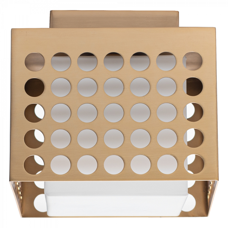 PRECISION Small Flush Mount Латунь Прозрачный белый PRECISION Small Flush Mount Латунь Прозрачный белый в Рязани | Loft Concept