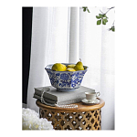 Чаша белая с синим цветочным узором Chino Dishes варинант исполнения - 2 | Loft Concept в Рязани