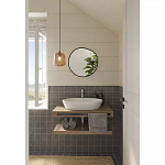 Зеркало круглое с асимметрией Light Reflection варинант исполнения - 2 | Loft Concept в Рязани