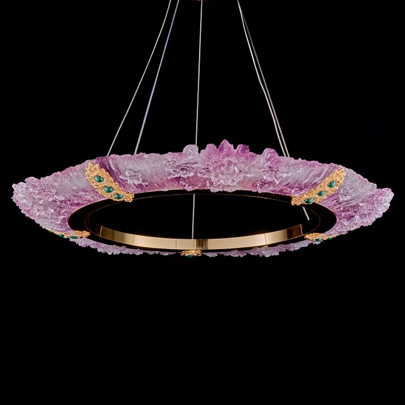 Люстра в форме кольца розовая Warm Pink Light Золотой Розовый Люстра в форме кольца розовая Warm Pink Light Золотой Розовый в Рязани | Loft Concept