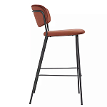 Стул барный с широкой полукруглой спинкой Chair Smooth Shapes варинант исполнения - 2 | Loft Concept в Рязани