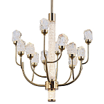 Люстра с декором в виде кристаллов из хрусталя Kenneth Crystal Stone Chandelier 12 варинант исполнения - 1 | Loft Concept в Рязани