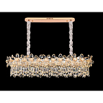 Люстра с декоративными элементами в виде крупных хрустальных цветов Palace Gardens варинант исполнения - 4 | Loft Concept в Рязани