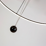 Светодиодная люстра Black LED Circle and Ball Lamp варинант исполнения - 6 | Loft Concept в Рязани