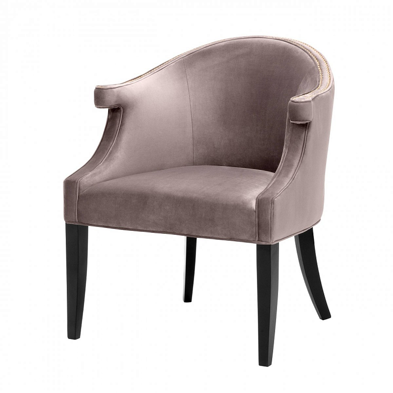 Кресло Eichholtz Chair Margaux taupe Черный Дымчатая Роза Кресло Eichholtz Chair Margaux taupe Черный Дымчатая Роза в Рязани | Loft Concept