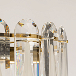 Люстра многоярусная с овальными прозрачными подвесками 36 см Harmonica варинант исполнения - 7 | Loft Concept в Рязани