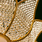 Люстра в форме тюльпана с лепестками из прозрачных стеклянных бусин Hanging Flowers варинант исполнения - 5 | Loft Concept в Рязани