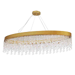 Люстра подвесная овальная с хрустальными подвесками Crystal Art  варинант исполнения - 1 | Loft Concept в Рязани