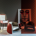 Гипсовая 3D Панель M-18 варинант исполнения - 1 | Loft Concept в Рязани